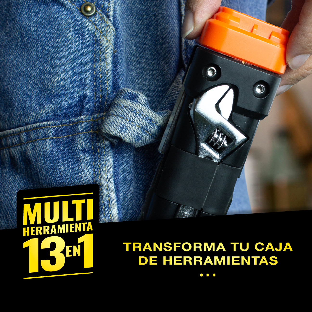 LINTERNA MULTIFUNCIONAL 13 HERRAMIENTAS EN 1