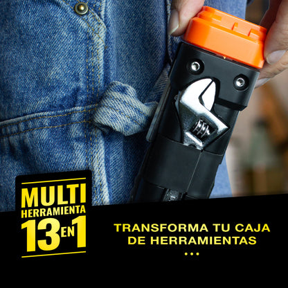 LINTERNA MULTIFUNCIONAL 13 HERRAMIENTAS EN 1