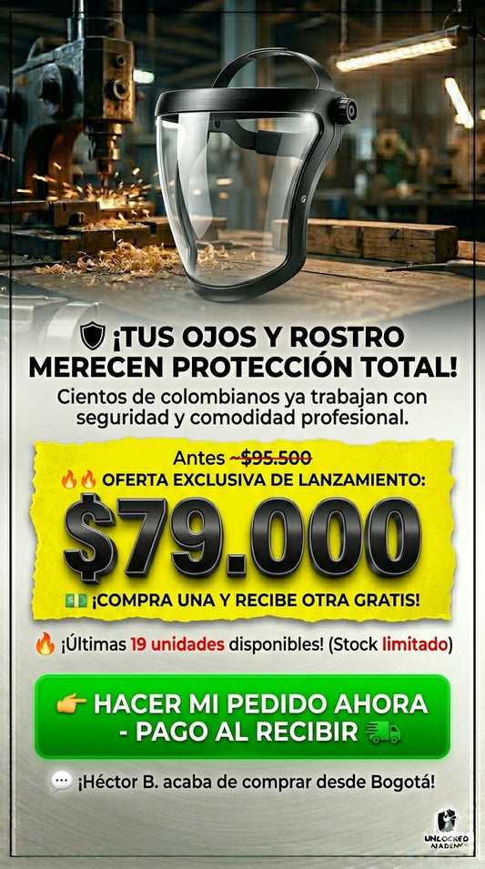 Mascara de protección facial multifuncional