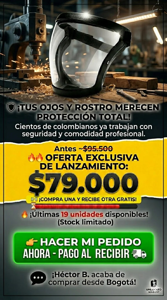 Mascara de protección facial